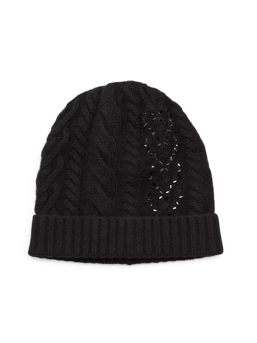 Cable-Knit Cashmere Beanie | Saks Fifth Avenue