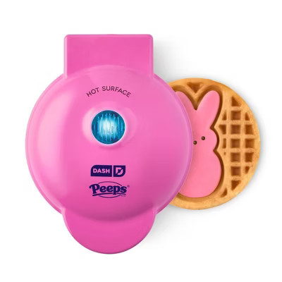 Dash x Peeps Mini Waffle Maker Pink Bunny | Target