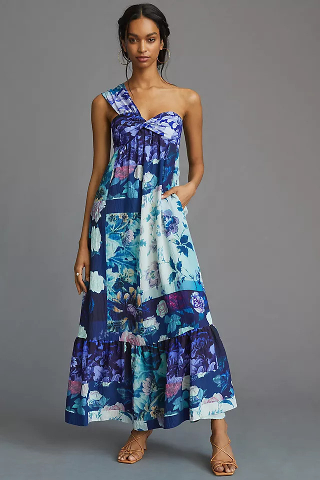 Maeve One-Shoulder Maxi Dress | Anthropologie (US)