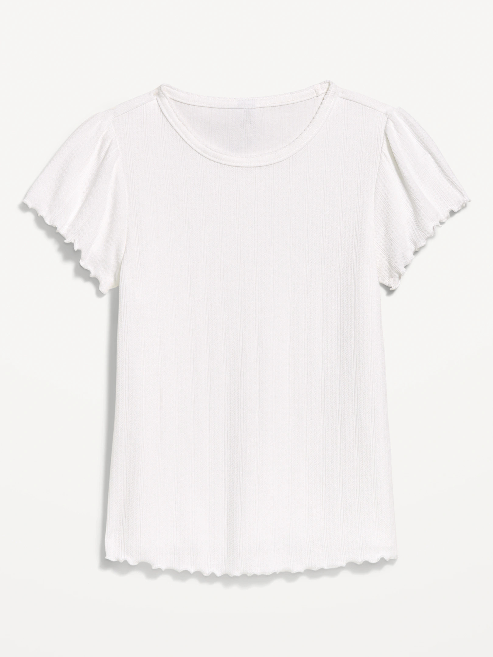 Lettuce-Edge Pointelle Top | Old Navy (US)