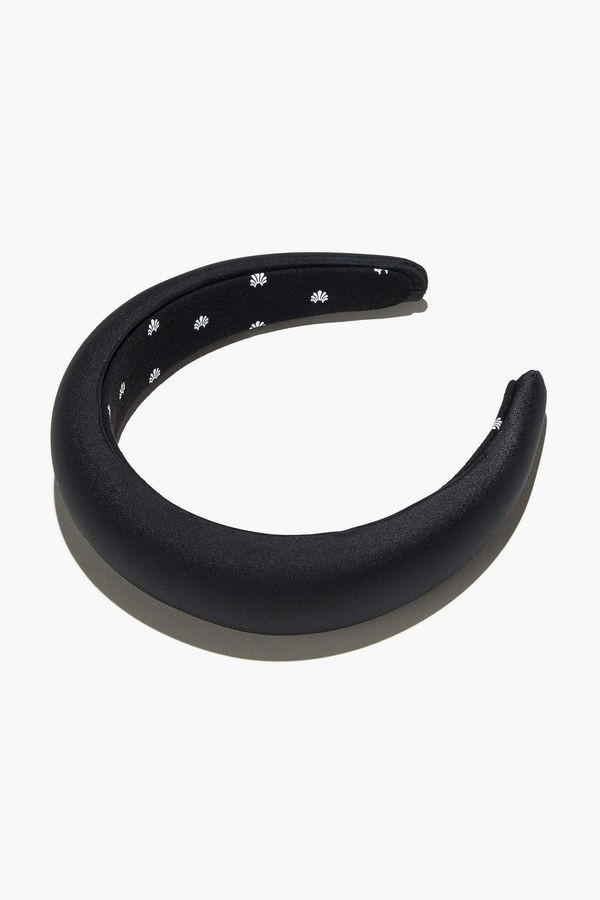Black Silk Padded Headband | Tuckernuck (US)
