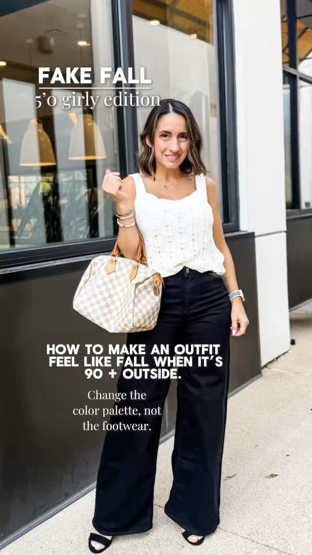 FAKE FALL 🍂 | 5’0 GIRLY EDITION — Part 3

How do you make an outfit feel like fall when it’s still 90° outside? Change the color palette, not the footwear. 😉

These Universal Thread wide-leg jeans from Target are doing the heavy lifting here. They’re not technically petite, but with a heel they work beautifully on my 5’0 frame. They run big, so size down one size.

The knit top is an oldie but a goodie, and I added my Kendra Scott A necklace for a little something extra.

And yes, I went with open-toe Sam Edelman heels because we’re in the South and it’s still hot as Hades. 😂 No need to pretend it’s bootie weather yet.

Sometimes Fake Fall is just darker denim, a little knit texture, and calling it a day. 🤎

Everything is linked on LTK.

#petitestyle #targetstyle #fallfashion

#LTKOver40 #LTKPetite #LTKstorytime