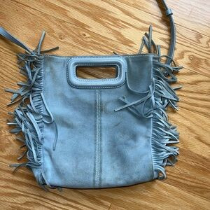 MAJE M Bag. Suede light blue. | Poshmark