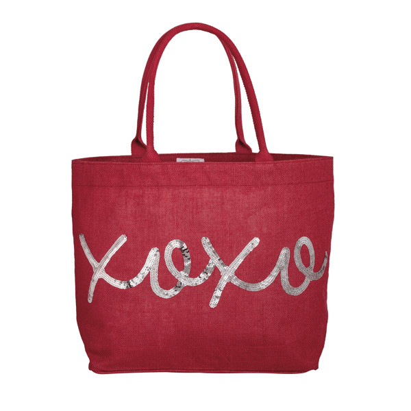Valentine's Xoxo Sparkle Tote Bag | Mud Pie