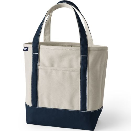 Medium 5 Pocket Open Top Canvas Tote Bag | Lands' End (US)