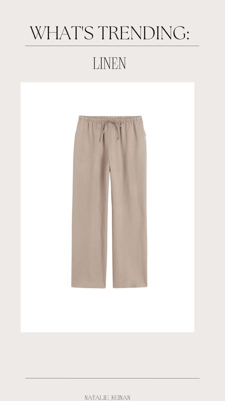 Linen is trending! Love these pants from H&M!

#LTKstyletip #LTKFind #LTKSeasonal