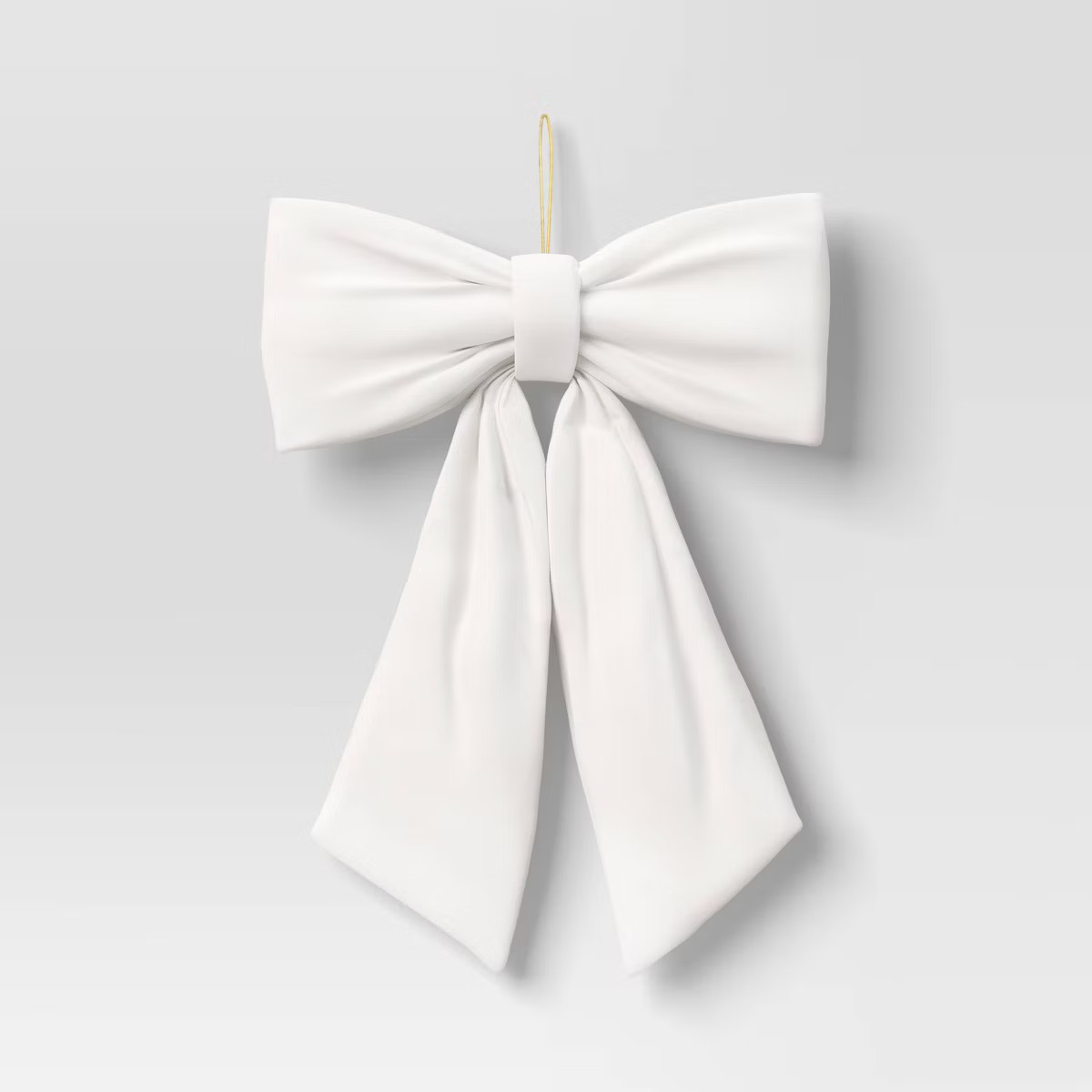 20" Christmas Velvet Bow Ornament White - Wondershop™ | Target