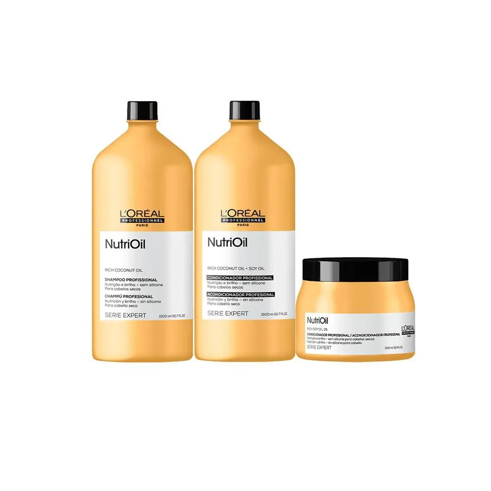 Kit L'oréal Professionnel Serie Expert Nutrioil - Duo Com Máscara (3 Produtos) | DrogaRaia (BR)