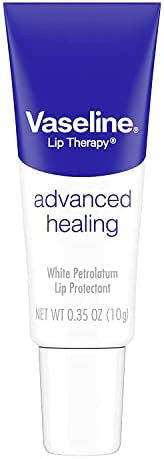 Vaseline Lip Therapy Advanced Petroleum Jelly, Skin Protectant, Travel Size .35 Oz, Pack of 12 | Amazon (US)