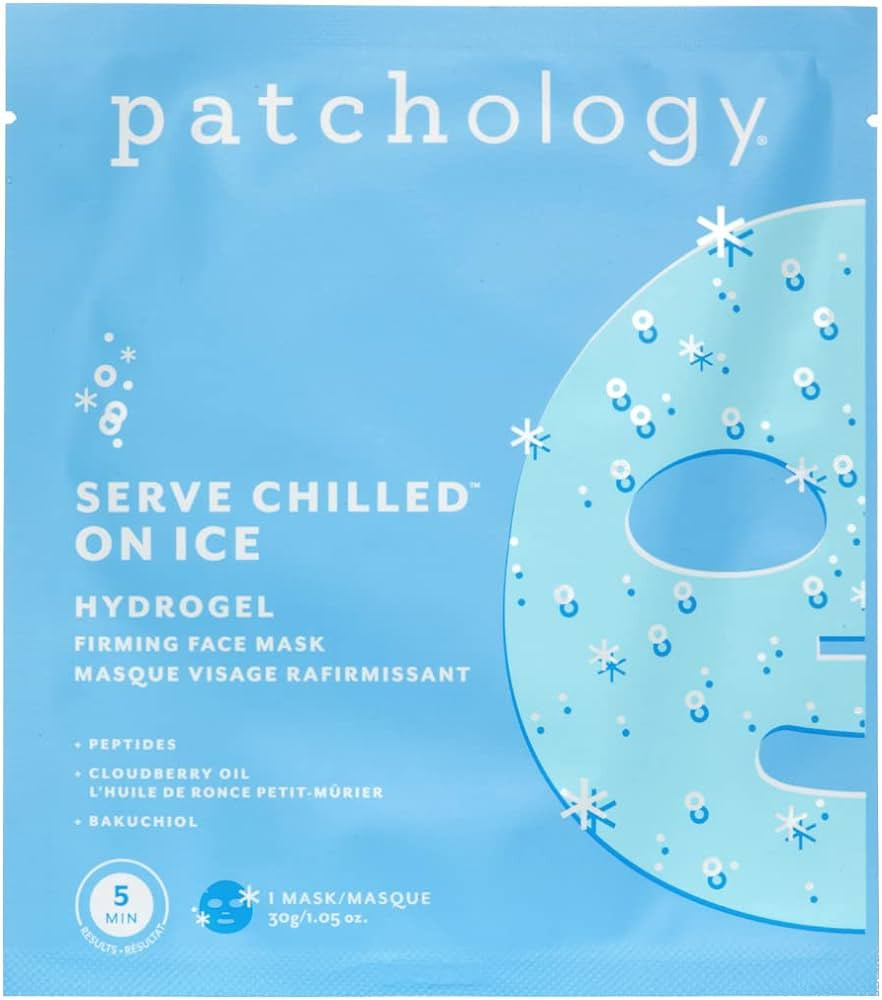 Patchology Iced Cooling and Firming Hydrogel Masks with Peptides, Cloudberry Oil and Bakuchiol. F... | Amazon (US)