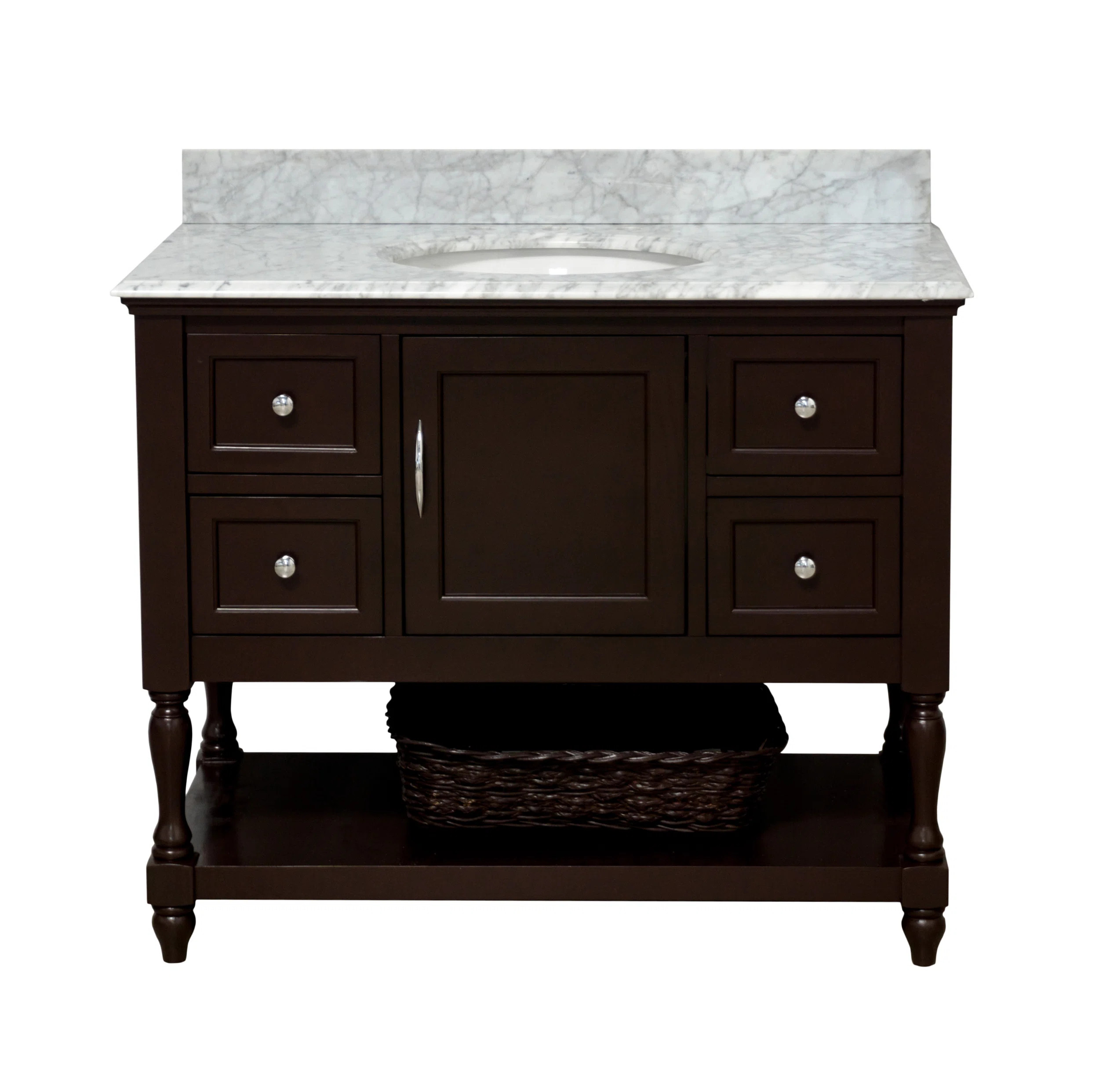 Hampton 42'' Single Bathroom Vanity with Top | Wayfair North America