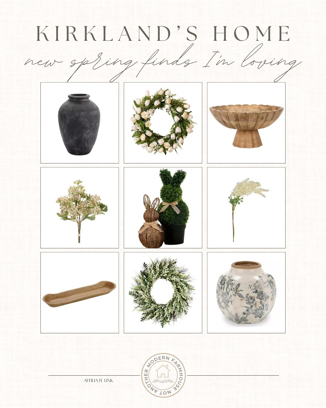 Kirkland Spring Home Finds 🌿✨

Affordable finds, vase, wreath, stems, spring finds, bunny, Easter, designer inspired

#LTKSaleAlert #LTKHome