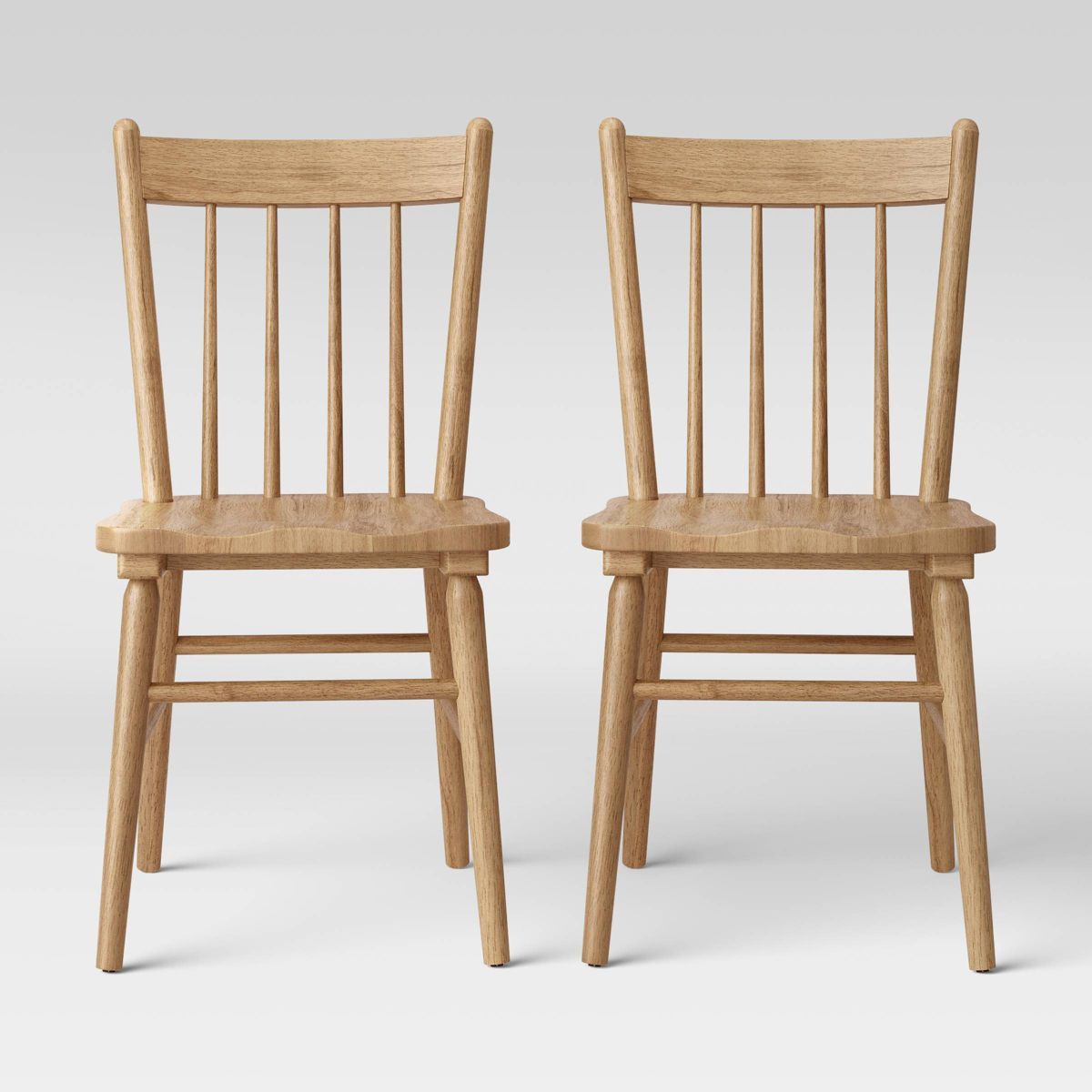 Set of 2 Hassell Wood Dining Chair Natural - Threshold™ | Target