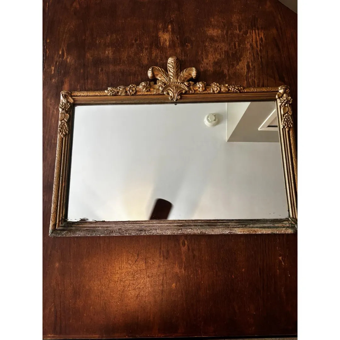 Antique French Provincial Gold Carved Wood Mirror~ 21"x 26" Water Damage - Etsy | Etsy (US)