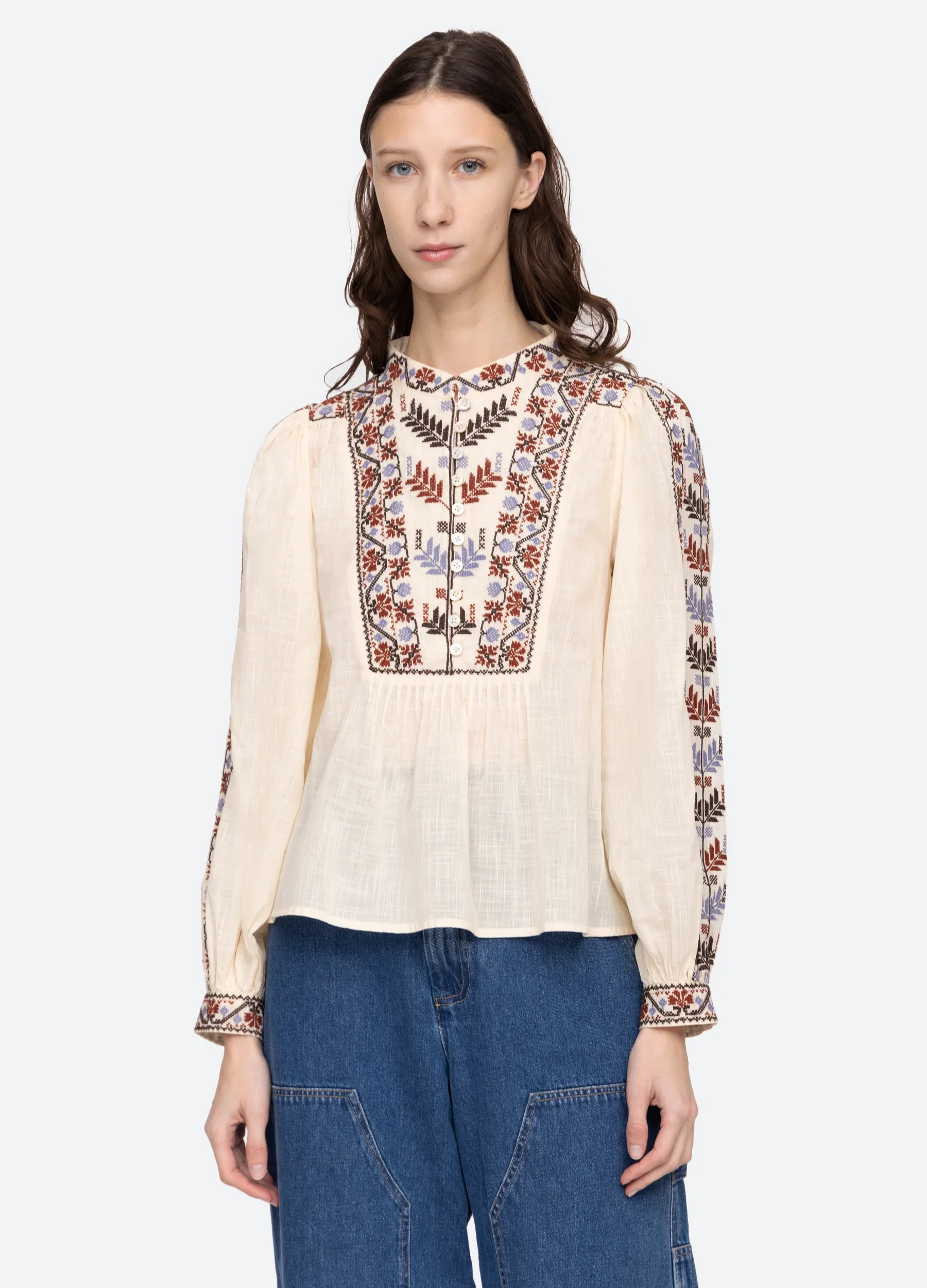 Ellabeth Top, Cream | The Avenue