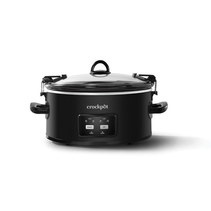 Crock-Pot 6qt Programmable Cook & Carry Slow Cooker Black SCCPVLF605-B | Target