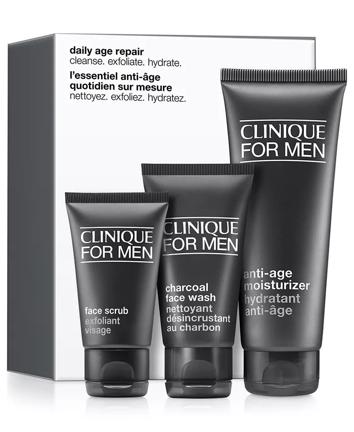 Clinique 3-Pc. Daily Age Repair Skincare Set For Men - Macy's | Macys (US)