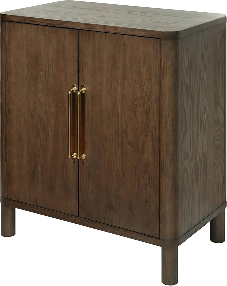 Livabliss x Galey Alix Marshall Modern Cabinet, 34" H x 30" W x 18" D, Dark Brown | Amazon (US)