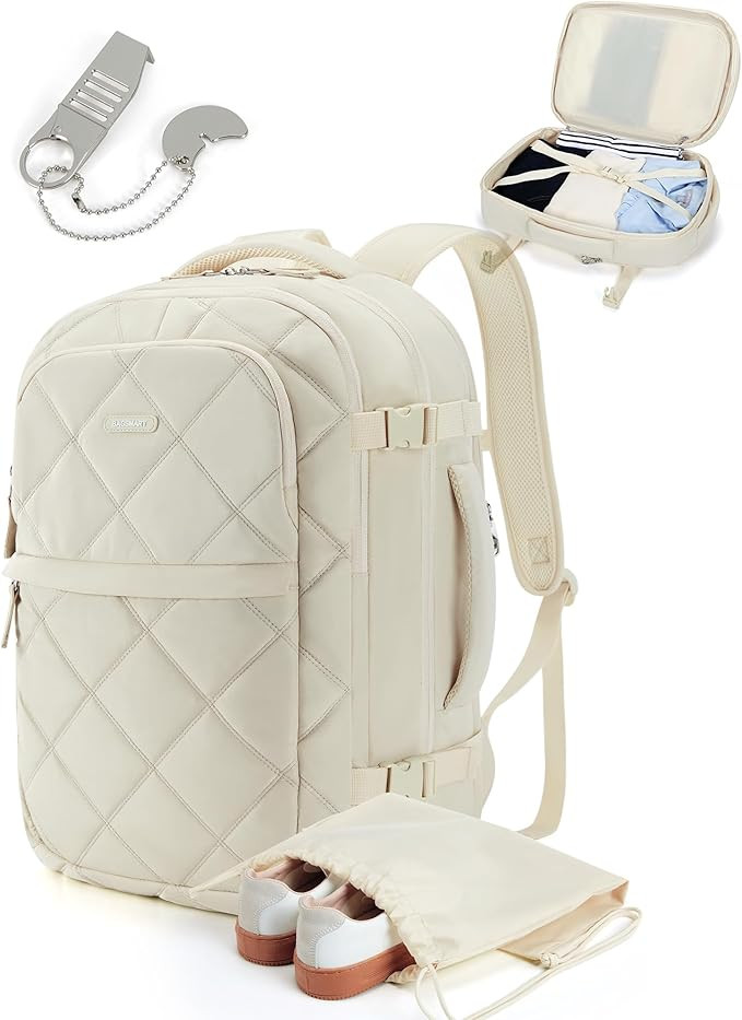 BAGSMART Carry On Travel Backpack, 30L Flight Approved Carry on Backpack with Door Lock, TSA Pers... | Amazon (US)