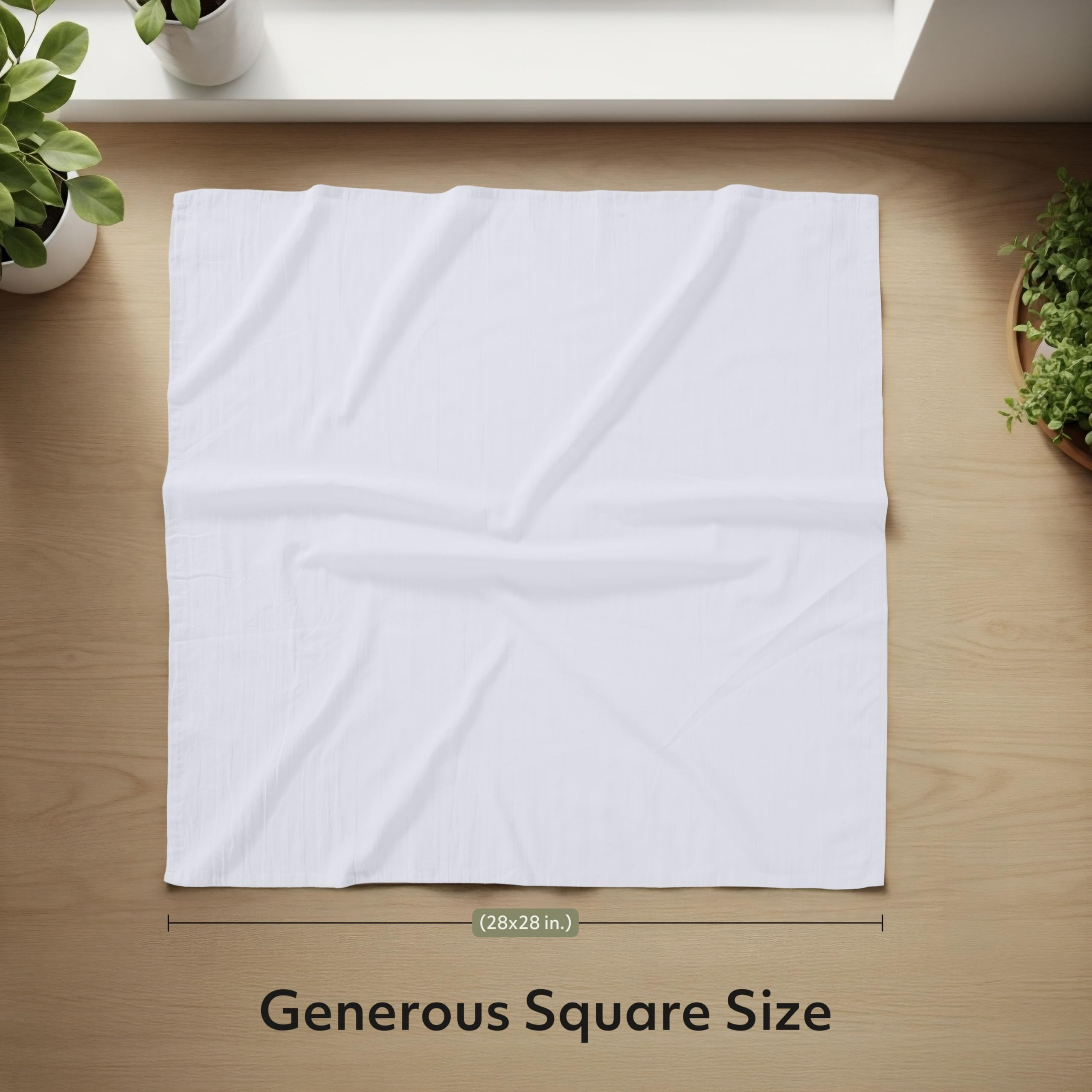 Utopia Kitchen White Flour Sack Towels [12 Pack - 28 x 28 Inch] 100% Cotton Tea Towels for Cleani... | Amazon (US)