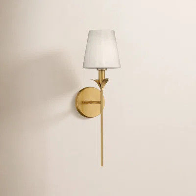 Mara 1-Light Steel Brass Dimmable Petal Arm Wallchiere Wall Sconces | Wayfair North America