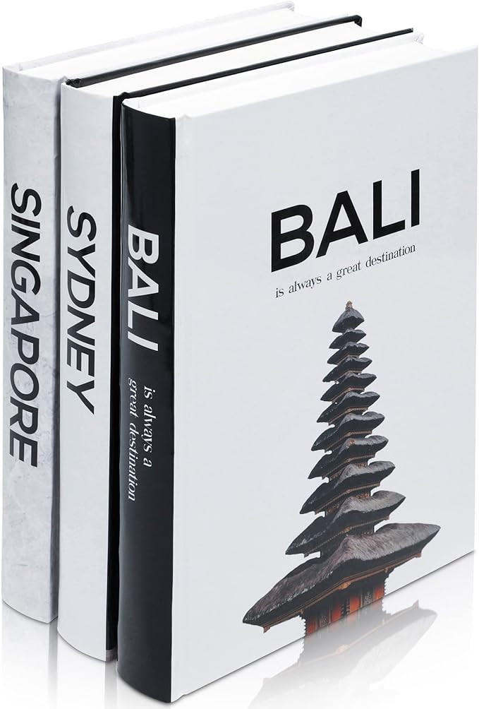 Decorative Books for Home Decor - Black and White Decor Books for Coffee Table - Luxury Faux Book... | Amazon (US)