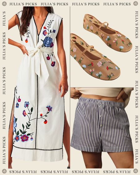 I’m going on vacation soon and ordered some new resort wear pieces to bring with me 👀 linked everything I got below!

Midi dress, mesh ballet flats, strappy sandals, boxer shorts, pleated shorts, linen shorts, bodysuit, cropped tee

#LTKSeasonal #LTKswim #LTKtravel