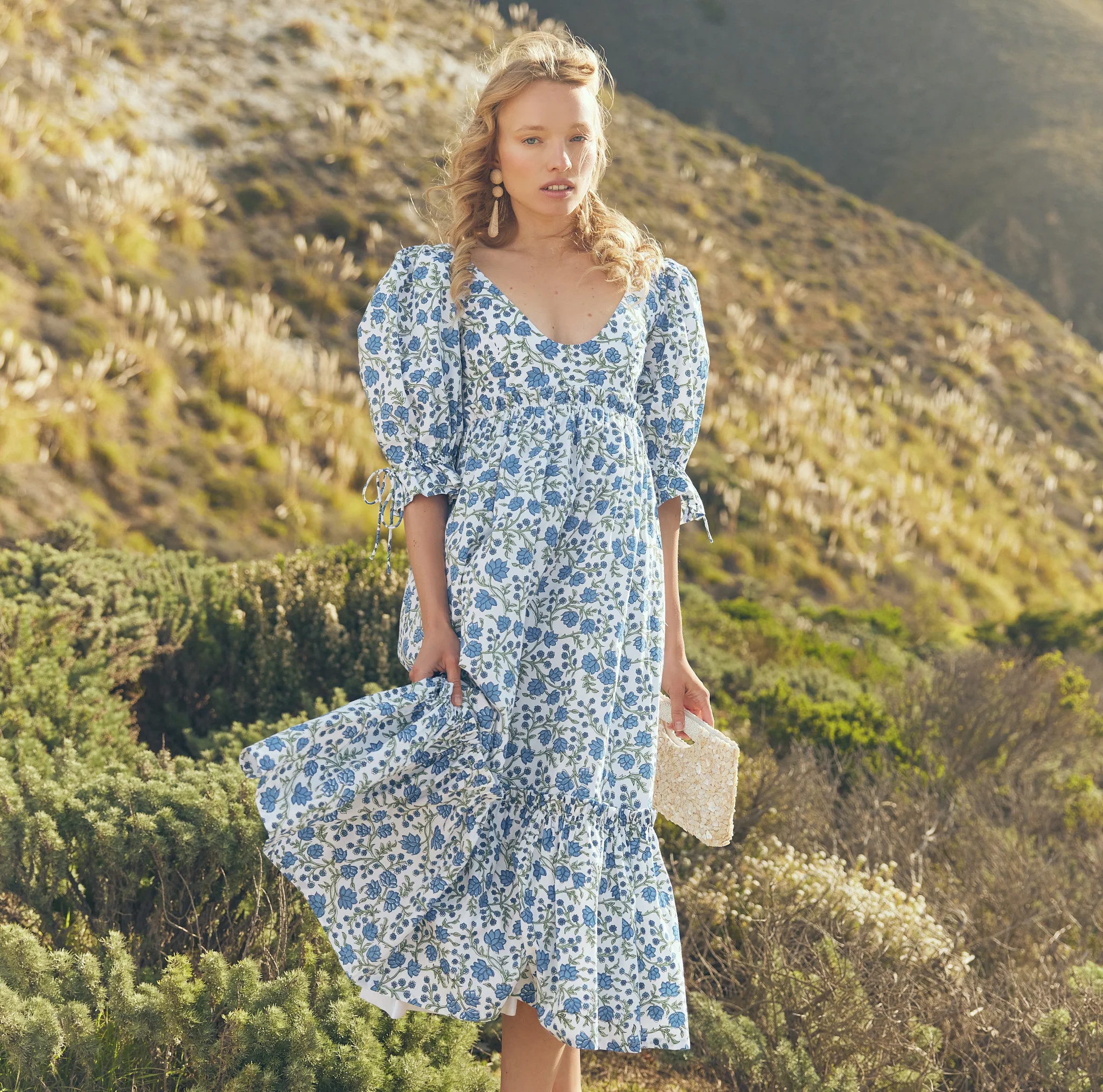 Hayley Puff Sleeve Dress | Eddy