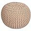 BIRDROCK HOME Round Floor Pouf Ottoman | Cotton Braided Foot Stool | Bedroom and Living Room Home... | Amazon (US)