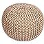 BIRDROCK HOME Round Floor Pouf Ottoman | Cotton Braided Foot Stool | Bedroom and Living Room Home... | Amazon (US)
