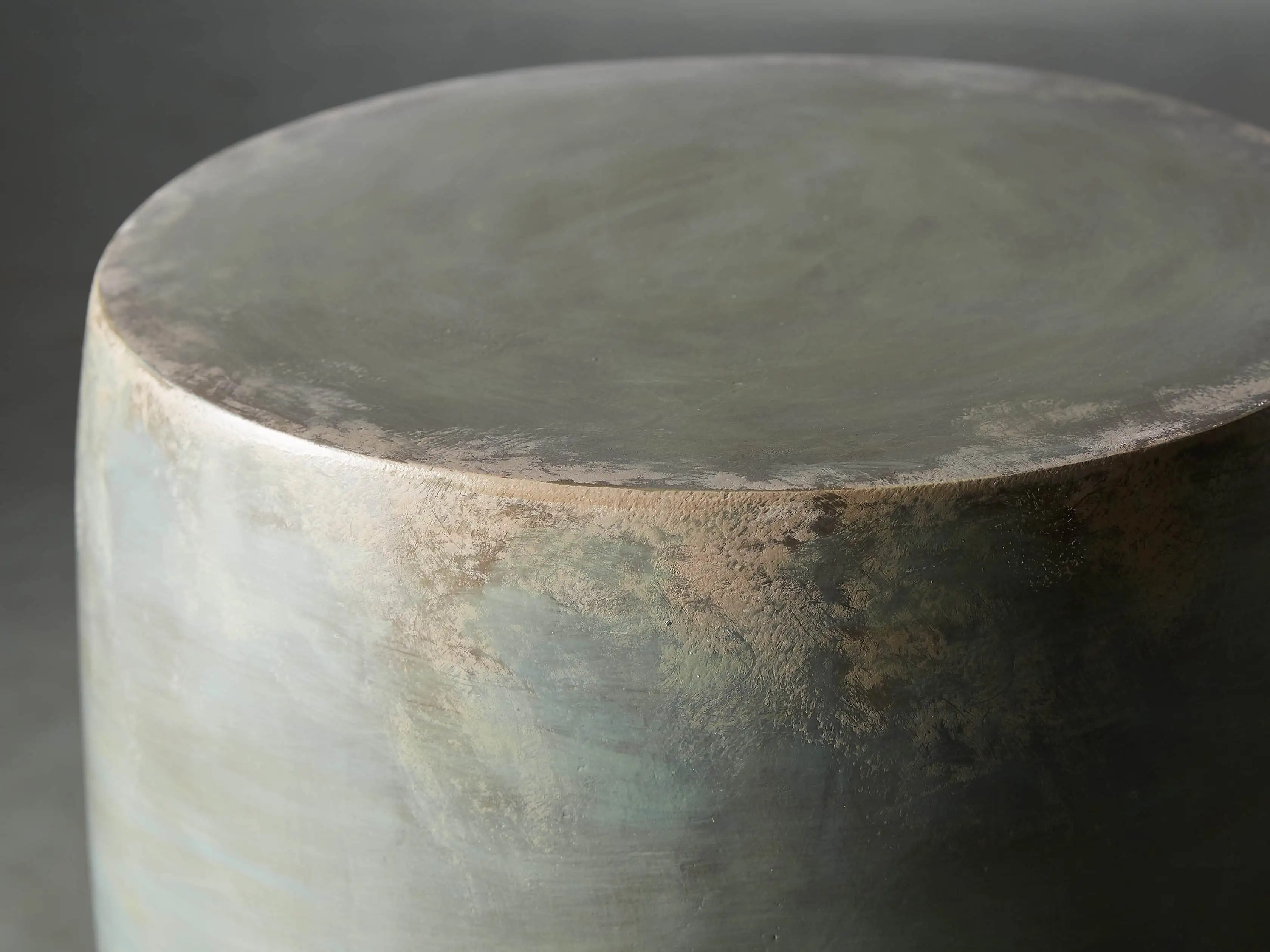 Mineral Blue Garden Stool | Arhaus | Arhaus