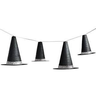 Classic Black & White Halloween Witch Hat Lanterns | Michaels Stores