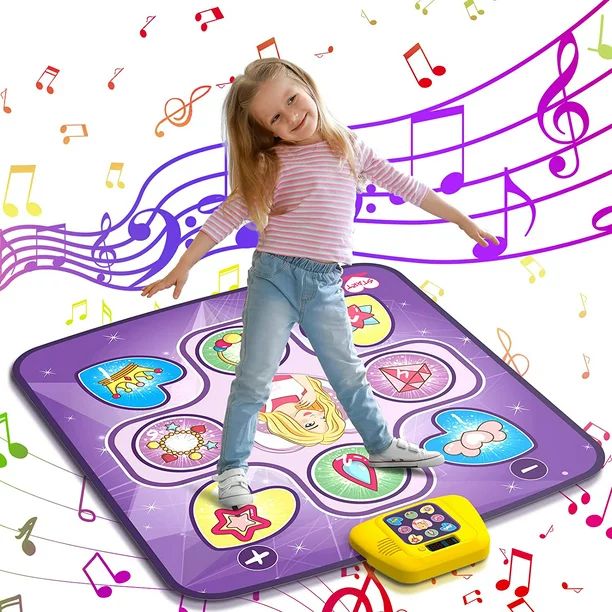 Beefunni Dance Mat Toy, Musical Educational Dance Pad Gifts for Kids Girls Boys 3 4 5+ Years Old ... | Walmart (US)