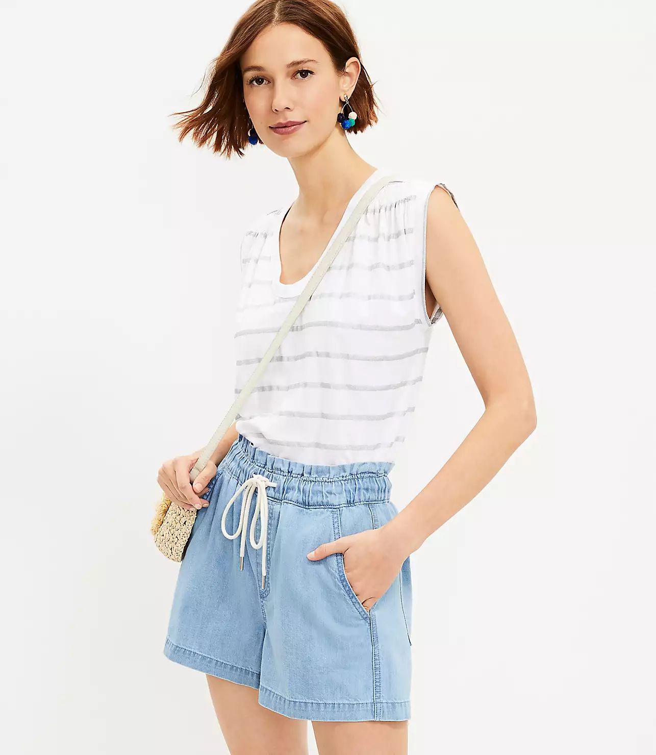 Denim Emory Shorts in Light Indigo Wash | LOFT