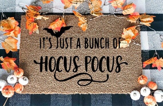 Hocus Pocus Doormat  Halloween Doormat  Fall Welcome Mat | Etsy | Etsy (US)
