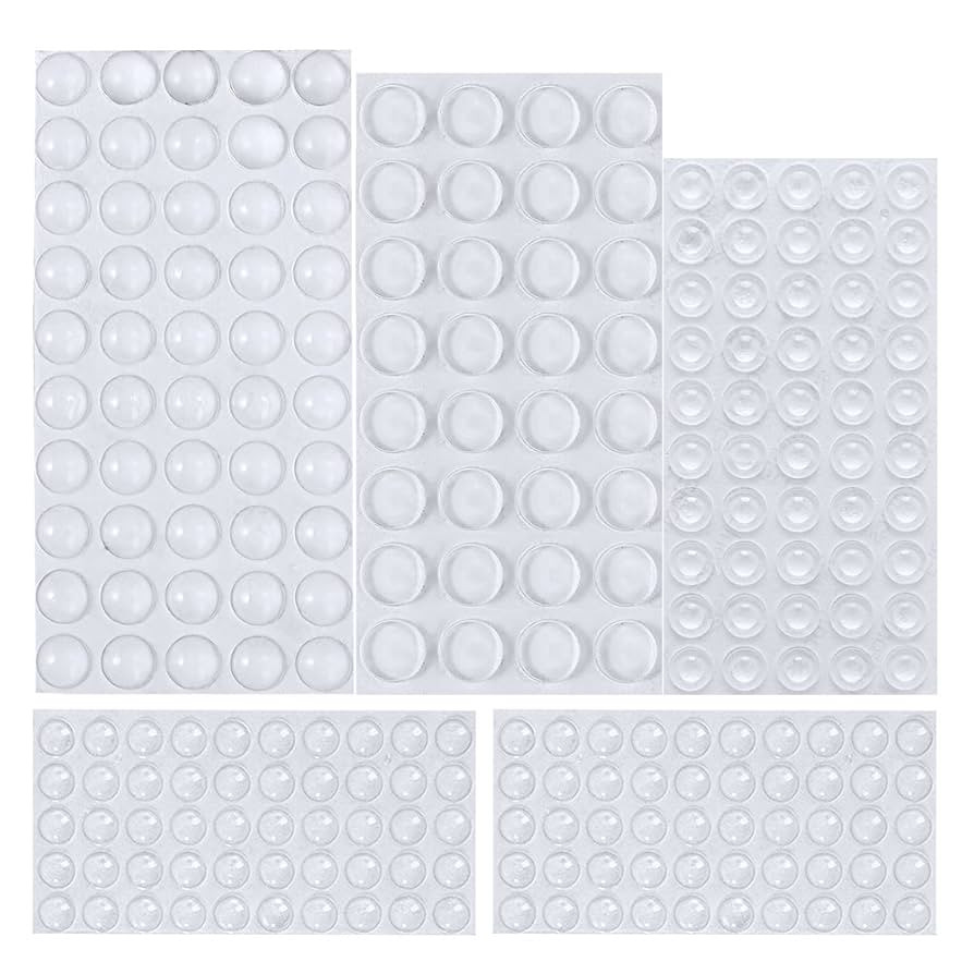 AUSTOR 232 Pieces Clear Rubber Feet Adhesive Bumper Pads Self Stick Furniture Buffer Pads for Doo... | Amazon (US)