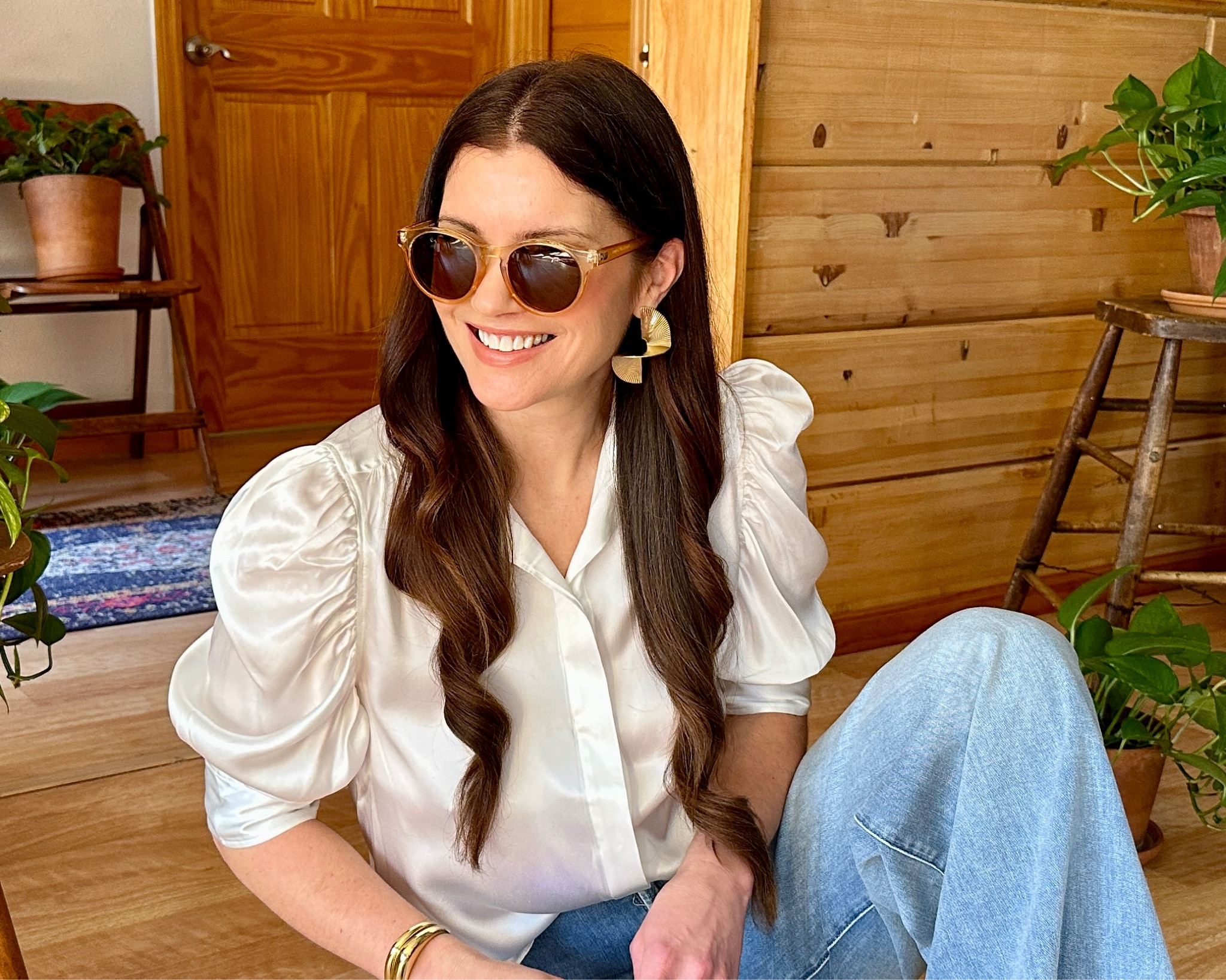 Loving the colored sunglasses trend! 

#LTKunder100 #LTKSeasonal