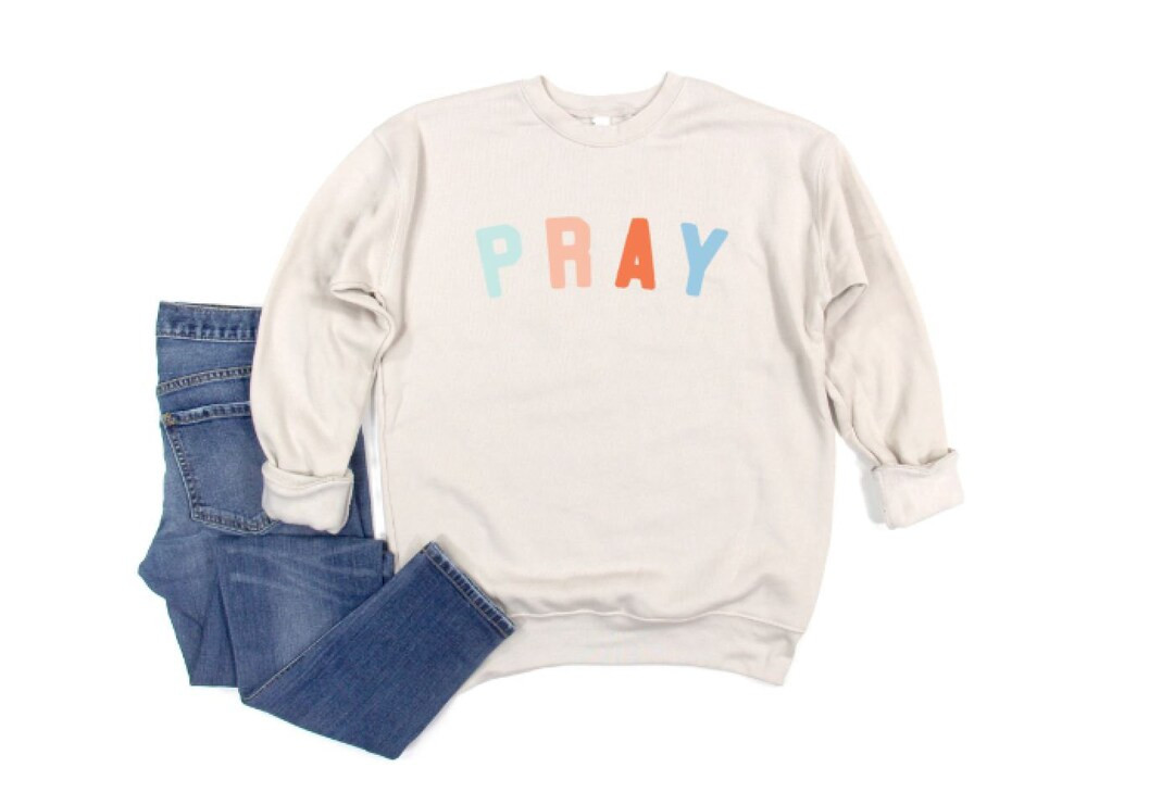 Women’s Christian “Pray” Sweatshirt | Etsy (US)