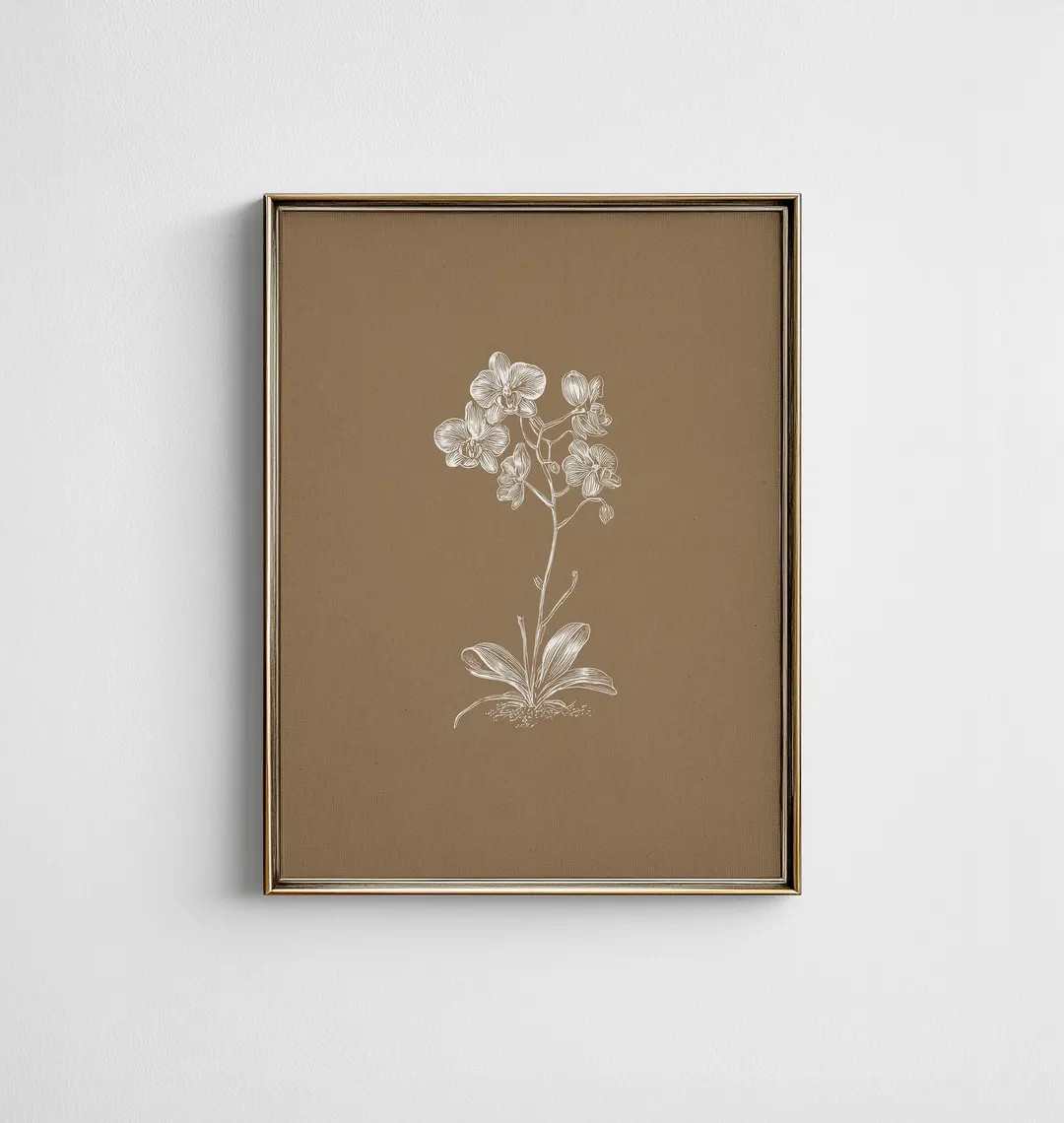 French Country Wall Art, Botanical Floral Wall Decor, Muted Flower Print, Digital Download | Etsy (US)