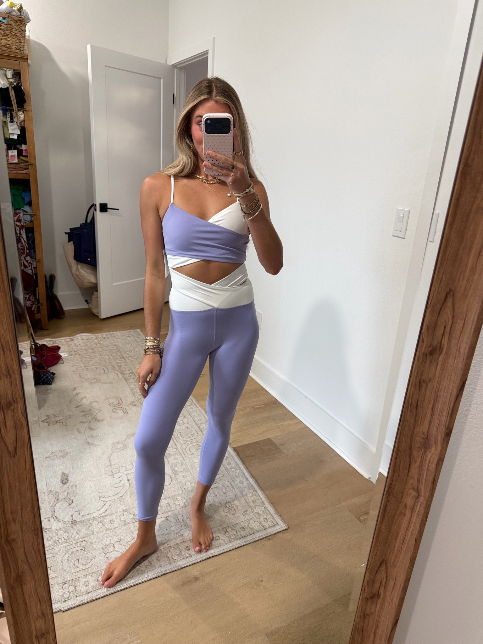 Amazon size XS Womens Workout Sets Padded Sports Bras Crossover High Waisted Leggings 2 Piece Outfits Matching Sets

My workout and workout gear for my daily workout. I take pilates classes from @lexfish on Instagram she has a whole online platform and membership! Most of my pilates gear and tools are from Bala. Bala use code SLOANE15. 
#workoutgear #workoutwear #pilates #ootd #outfit #athleticwear #athleticoutfit #bikershorts #sportsbra #pilatesoutfit #athleisure #bala #pilatesworkout #pilateslovers #pilatestiktok #balabangles

#LTKfitnessgoals #LTKActive #LTKootd