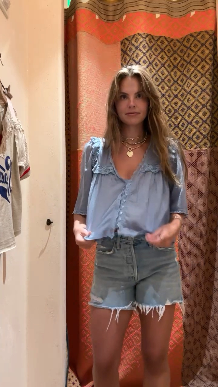Such a cute and easy top to throw on with shorts this summer! I tried it on in this blue and white. Love all of the color options 😍

#LTKSeasonal #LTKStyleTip #LTKSummerSales