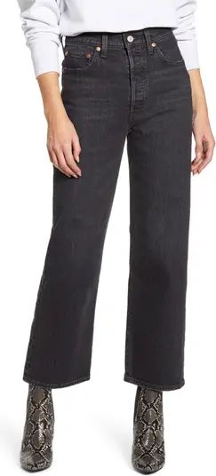 Ribcage High Waist Ankle Straight Leg Jeans | Nordstrom