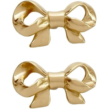 Thick Brass Bow Shape Cabinets Knobs for Cabinet Drawer Cupboard Pulls Handle Perfect Decor Furni... | Amazon (US)