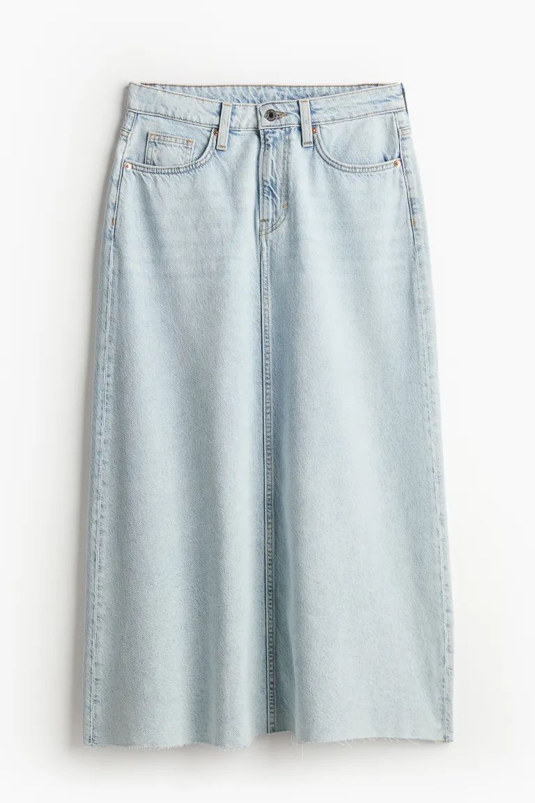 Feather Soft Denim Skirt | H&M (US + CA)