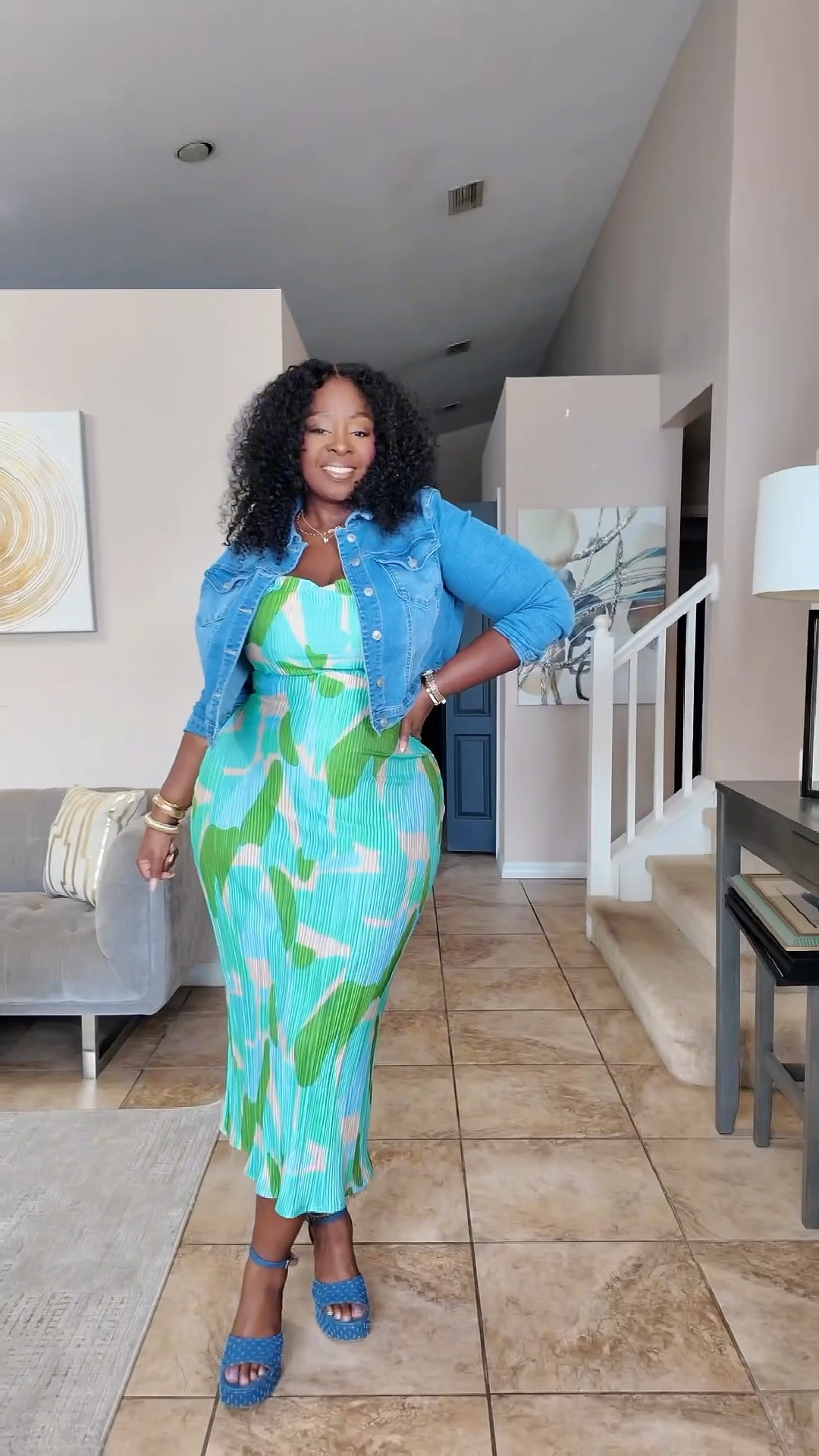 Amazon OOTD! Perfect for this beautiful transition weather! 

I’m wearing an xl in the dress and 1x in the jacket. 

#LTKPlusSize #LTKFindsUnder50 #LTKMidsize