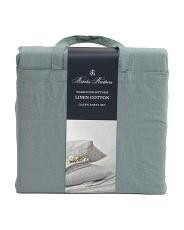 Linen Blend Washed Sheet Set | TJ Maxx