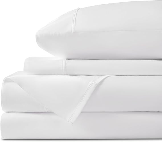 LBRO2M 100% Cotton 1200 Thread Count Sheets Set King Size,Bed Sheet 4 Piece Sets,All Season,16 in... | Amazon (US)