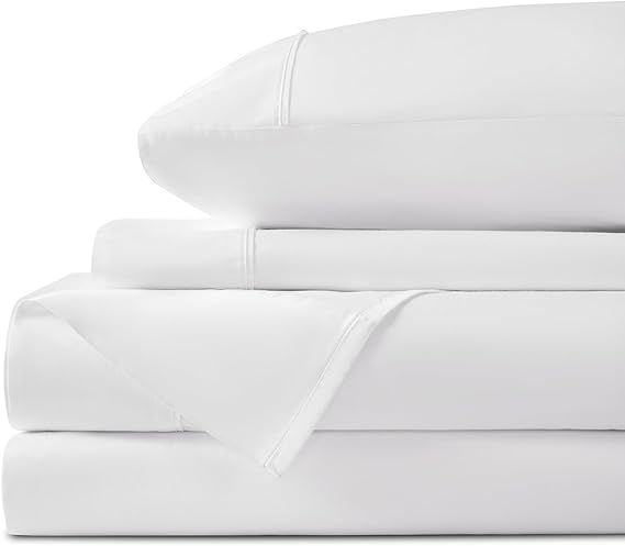 LBRO2M 100% Cotton 1200 Thread Count Sheets Set King Size,Bed Sheet 4 Piece Sets,All Season,16 in... | Amazon (US)