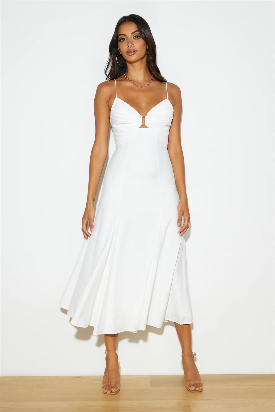 Unspoken Desire Maxi Dress White | Hello Molly (AU)