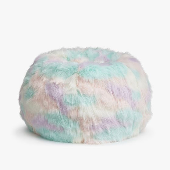 Unicorn Faux Fur Bean Bag Chair Slipcover Only | Pottery Barn Teen